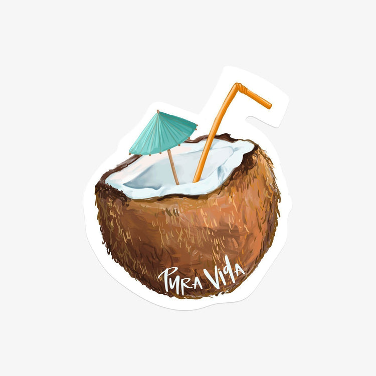 Coconut Sticker