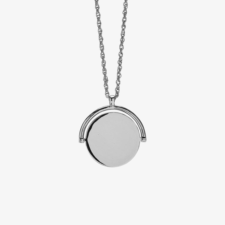 Engravable Double-Sided Spinner Necklace
